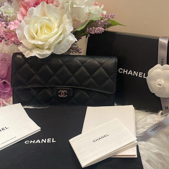 CHANEL Handbags - Chanel Caviar Flap long wallet
